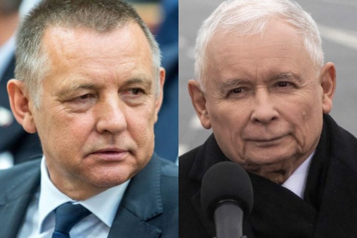 Marian Banaś i Jarosław Kaczyński/Fot. PAP (kolaż)