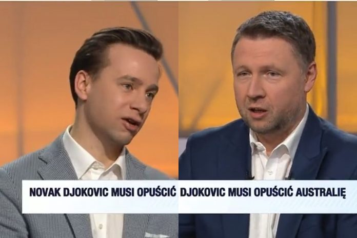 Krzysztof Bosak i Marcin Kierwiński/Fot. screen Polsat News