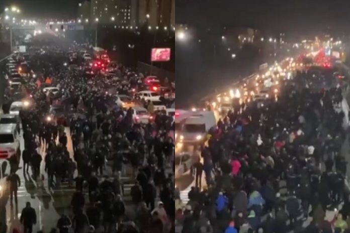 Protesty w Kazachstanie Źródło: Twitter