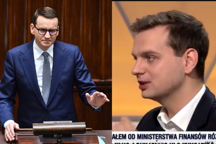 Mateusz Morawiecki, Jakub Kulesza Źródło: PAP, Polsat News, collage