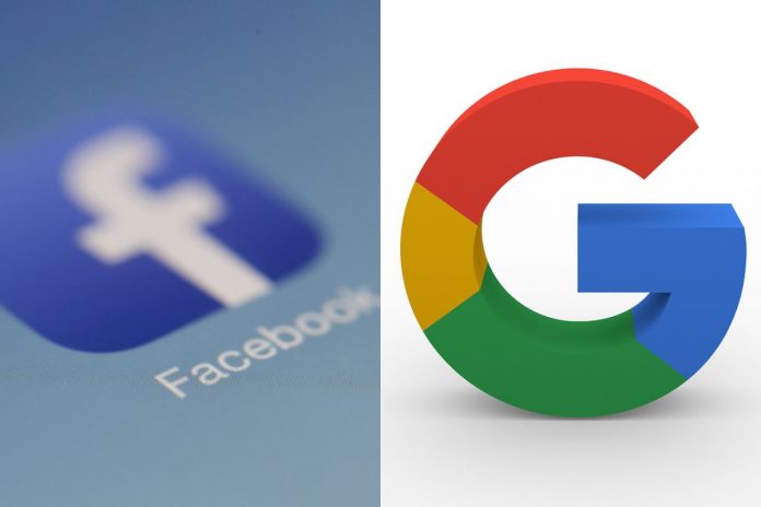 Logo Facebook i Google. Obrazek ilustracyjny. / foto: PxHere/Pixabay (kolaż)