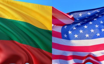 Flagi Litwy i USA. Zdjęcie ilustracyjne. / foto: Pixabay (kolaż)