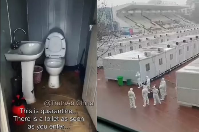Obozy kwarantanny w Chinach Źródło: Instagram
