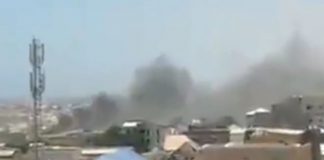Eksplozja w pobliżu lotniska w stolicy Somalii, Mogadiszu. / foto: screen Twitter: @LoveWorld_Peopl