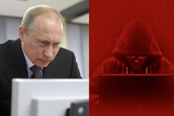 Władimir Putin, haker Źródło: PAP, Pixabay, collage