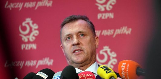 Prezes Polskiego Związku Piłki Nożnej Cezary Kulesza. / foto: PAP