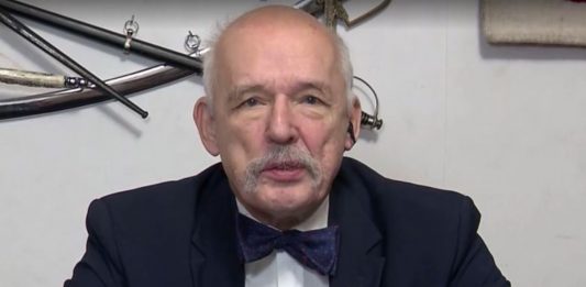 Janusz Korwin-Mikke. / foto: screen TVP Info