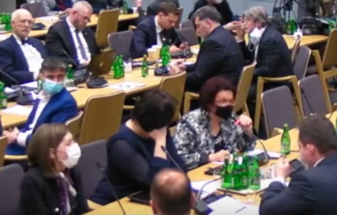 komisja_zdrowia_nczas Posłanka Maria Kurowska przemawia na komisji zdrowia Źródło: YouTube/Janusz Jaskółka