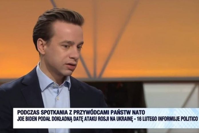 Krzysztof Bosak. / foto: screen Polsat News