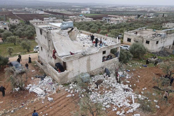syria-is-operacja-wojskowa W tym budynku przebywał przywódca Państwa Islamskiego.