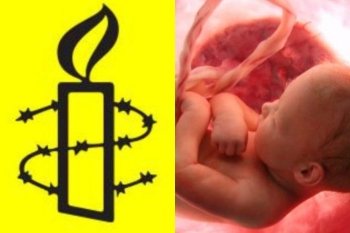 Amnesty International oraz dziecko nienarodzone/Obrazek ilustracyjny/Fot. Facebook/screen YouTube/Twój Nemezis (kolaż)