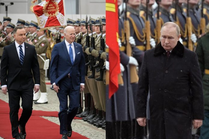 Andrzej Duda, Joe Biden, Władimir Putin Źródło: PAP, collage
