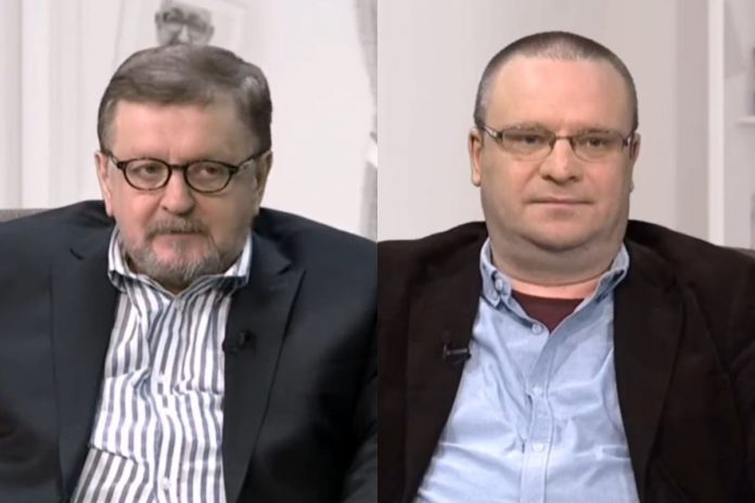 Janecki_warzecha_nczas Stanisław Janecki i Łukasz Warzecha/Fot. screen telewizja Republika (kolaż)