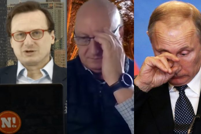 Tomasz Sommer, dr Sławomir Ozdyk, Władimir Putin Źródło: YouTube, collage