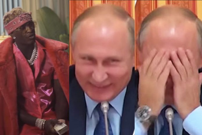 Raper Young Thug, Władimir Putin Źródło: YouTube, collage