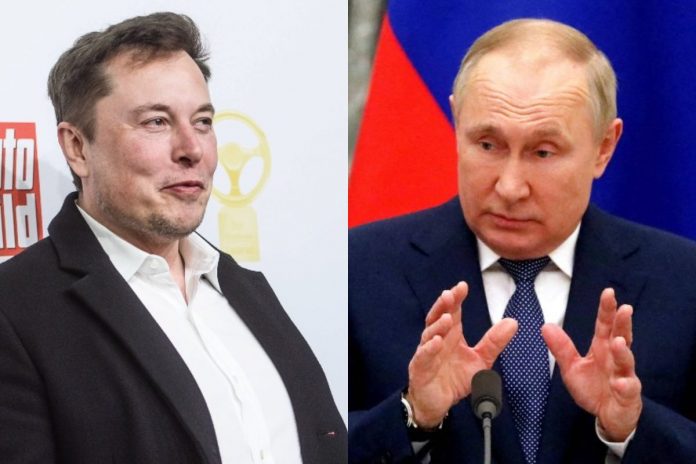 Elon Musk oraz Władimir Putin. / foto: PAP (kolaż)