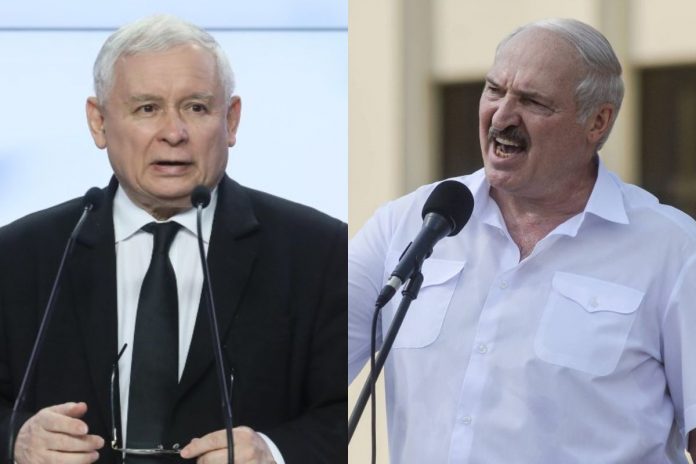 Jarosław Kaczyński oraz Aleksandr Łukaszenka. / foto: PAP/EPA (kolaż)
