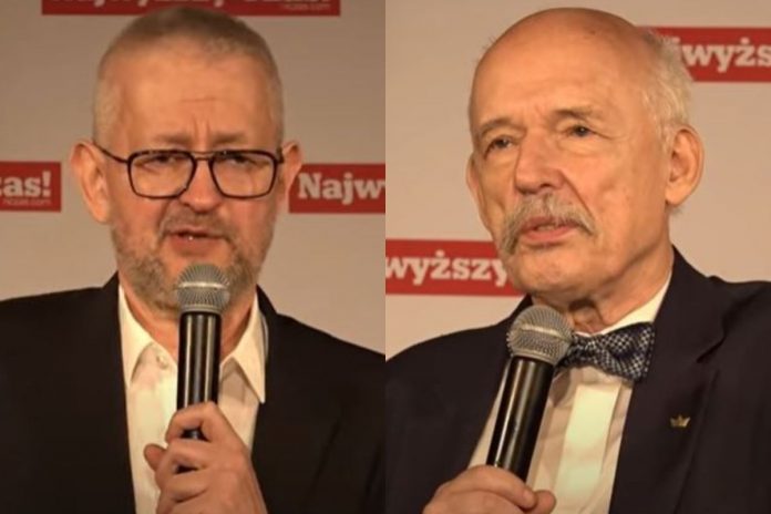 ziemkiewicz_korwin_mikke Rafał Ziemkiewicz oraz Janusz Korwin-Mikke. / foto: screen YouTube (kolaż)
