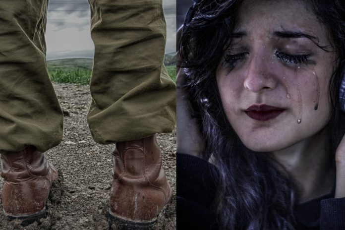 żołnierz_płacz_kobieta_nczas Żołnierskie buty, płacząca kobieta Źródło: Pixabay, collage