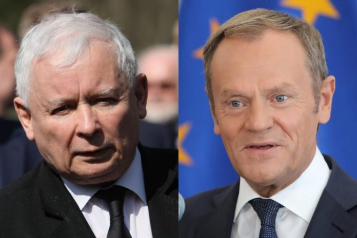 Jarosław Kaczyński i Donald Tusk/Fot. PAP (kolaż)