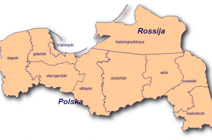 Granica Polski i obwodu kaliningradzkiego Źródło: gov.pl