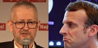 Rafał Ziemkiewicz, Emmanuel Macron Źródło: YouTube, PAP/EPA, collage