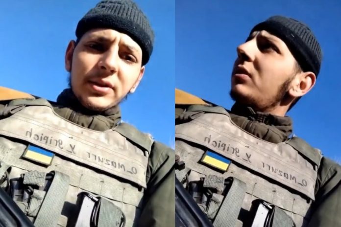 Ukraiński żołnierz Źródło: TikTok
