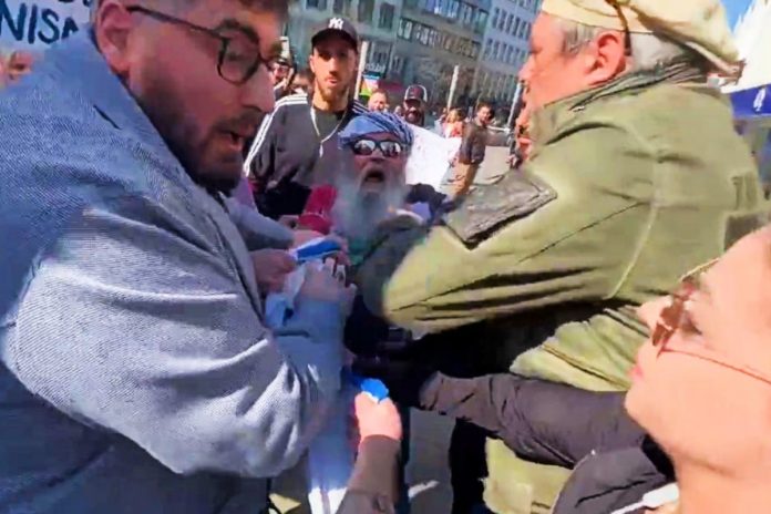 antysemityzm_niemcy_demonstracja_hanower Zamieszki podczas demonstracji w Hanowerze. Foto: Twitter/screen