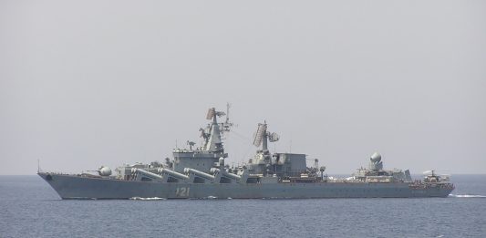 Krążownik rakietowy Moskwa. Zdjęcie ilustracyjne. Źródło: wikimedia