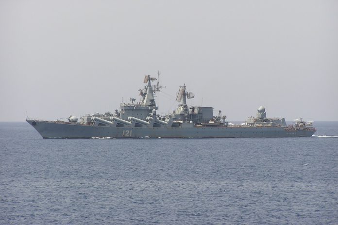 Krążownik rakietowy Moskwa. Zdjęcie ilustracyjne. Źródło: wikimedia