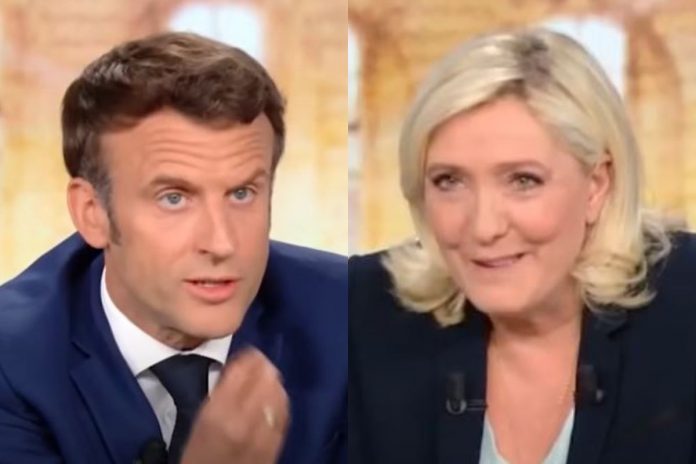 macron_le_pen Emmanuel Macron oraz Marine Le Pen. / foto: screen YouTube: Europe 1 (kolaż)
