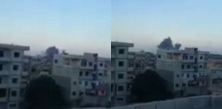 W Masyaf (Syria) doszło do kilku eksplozji. / foto: screen Twitter (kolaż)