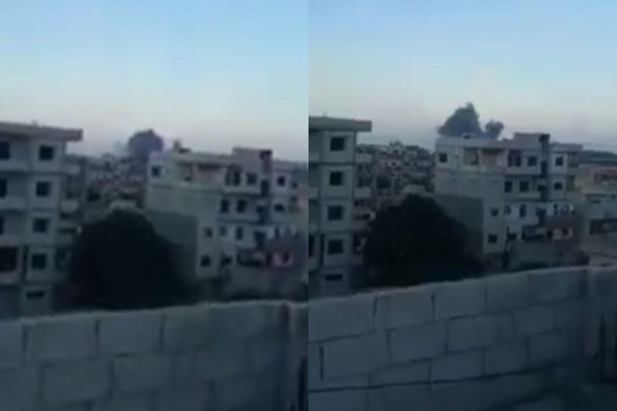 W Masyaf (Syria) doszło do kilku eksplozji. / foto: screen Twitter (kolaż)