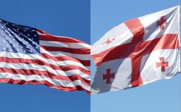 Flagi USA i Gruzji. / foto: Pixabay (kolaż)