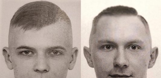 Poszukiwani: Sebastian Włodarczyk (L) i Łukasz Goławski (P). Źródło: Policja