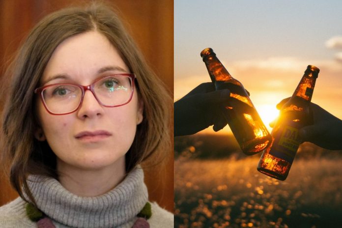Paulina Matysiak, piwo Źródło: PAP, Pixabay, collage