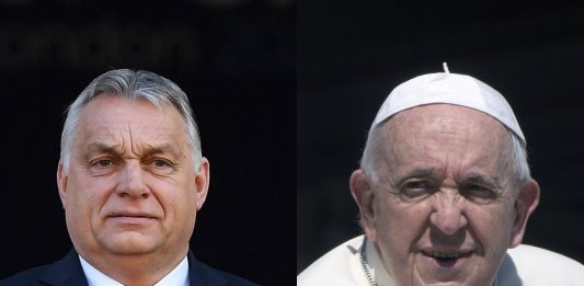 Viktor Orbán, papież Franciszek Źródło: PAP, collage