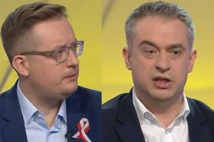 Winnicki_Gawkowski_nczas Robert Winnicki i Krzysztof Gawkowski/Fot. screen Polsat News (kolaż)