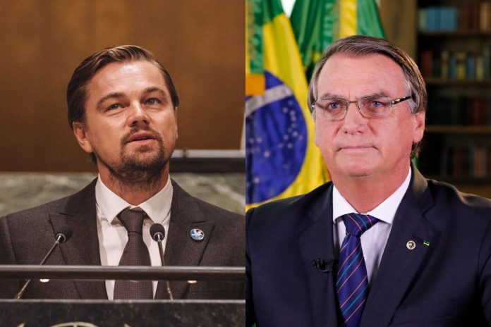 Leonardo DiCaprio oraz Jair Bolsonaro. / foto: Flickr, Christopher Camp, CC BY 2.0 / Flickr, Palácio do Planalto, CC BY 2.0 (kolaż)