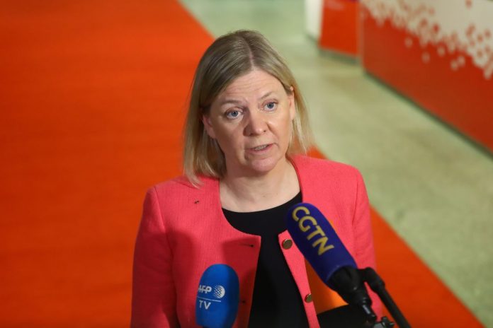 Premier Szwecji Magdalena Andersson. / foto: PAP
