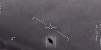 Kadr z nagrania zaprezentowanego podczas przesłuchania w Kongresie USA poświęconego UFO. / foto: screen YouTube
