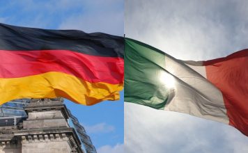 Flagi Niemiec i Włoch. Zdjęcie ilustracyjne. / foto: Pixabay (kolaż)