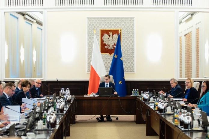 Posiedzenie Rady Ministrów rządu Mateusza Morawieckiego Źródło: Twitter/Prawo i Sprawiedliwość