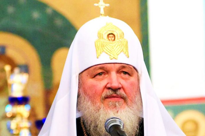 Patriarcha moskiewski i całej Rusi Cyryl. Fot. Wikipedia CC 3.0 Autor: Serge Serebro