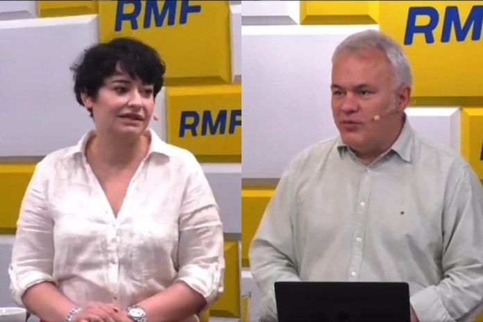 Anna Maria Żukowska i Robert Mazurek/Fot. screen RMF24 (kolaż)