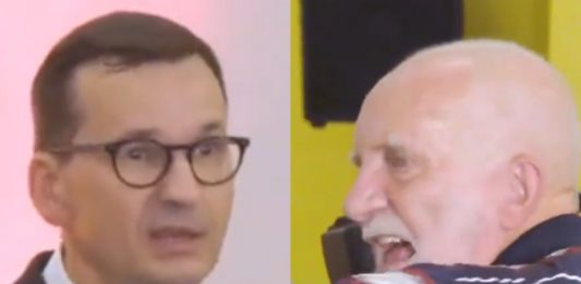 Mateusz Morawiecki, senior zadający pytanie Źródło: Twitter