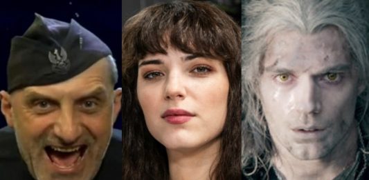 Wojciech Olszański, Michalina Olszańska, Henry Cavill jako wiedźmin Geralt Źródło: YouTube, Twitter, Netflix, collage