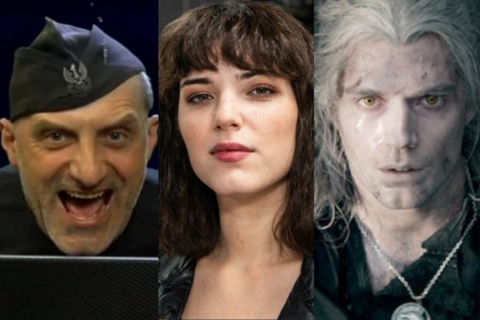 Wojciech Olszański, Michalina Olszańska, Henry Cavill jako wiedźmin Geralt Źródło: YouTube, Twitter, Netflix, collage