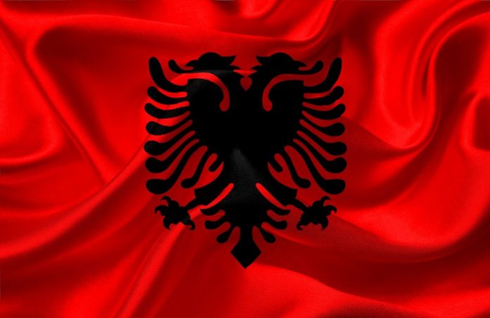 Flaga Albanii Źródło: Pixabay