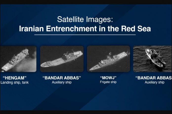 Irańskie okręty na Morzu Czerwonym ujawnione przez Izrael.